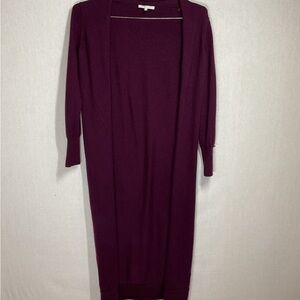 Patrizia Pepe Purple Duster Long Open Cardigan in Size 0